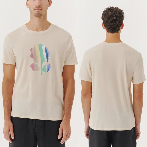 ATM Men's XL High Twist Hi Torsion Jersey Crew Neck Tee T Shirt Stucco $125 - Picture 3 of 16